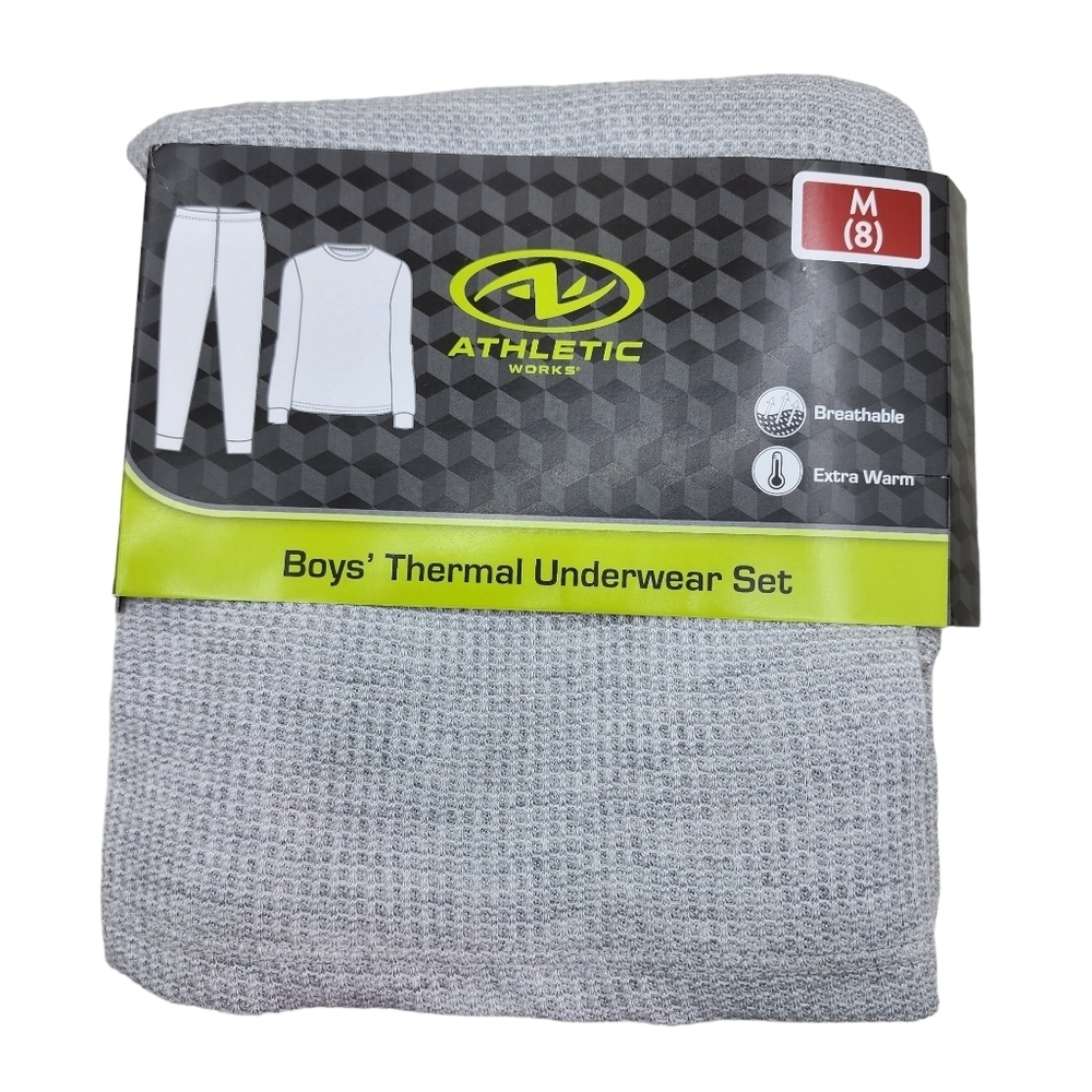 Athletic Works Boy's Thermal Underwear Set - M(8)
